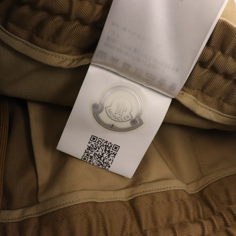 ■ Moncler Pantaloons Pants Stretch Bottoms Elastic Waist Chinos Men's Size 48 Beige Tag Included Unused