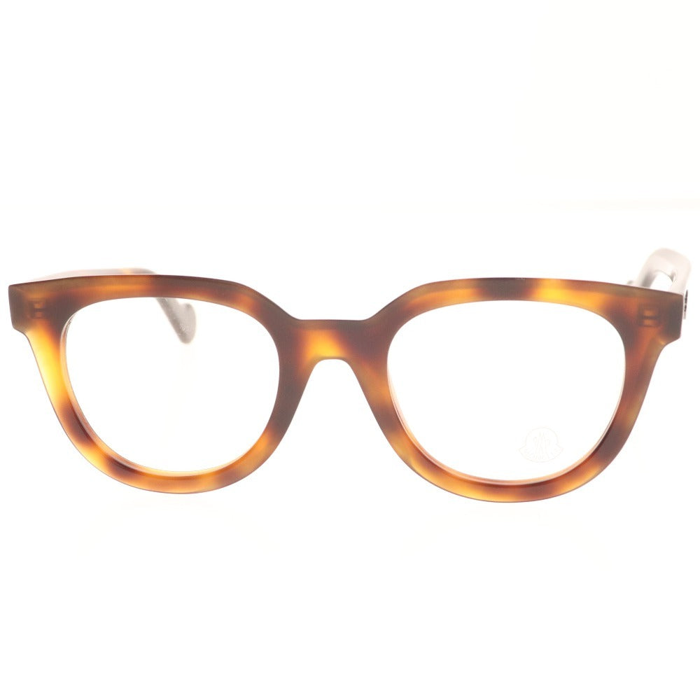 ■ Moncler Glasses Eyeglasses ML 5005 053 47□20 145 Eyewear Tortoise Shell Pattern Non-Prescription Women's Brown Accessories Included