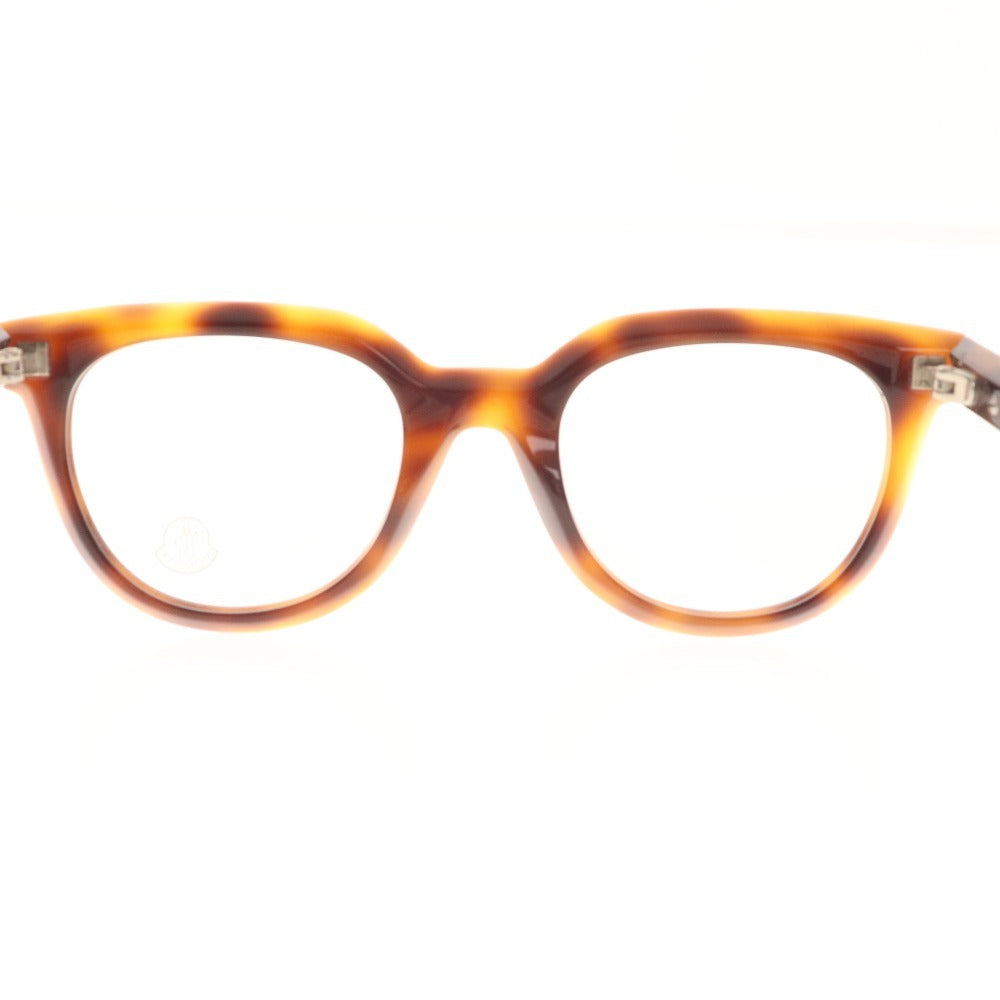 ■ Moncler Glasses Eyeglasses ML 5005 053 47□20 145 Eyewear Tortoise Shell Pattern Non-Prescription Women's Brown Accessories Included