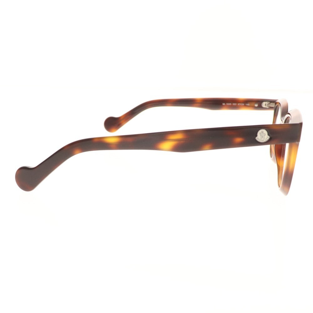 ■ Moncler Glasses Eyeglasses ML 5005 053 47□20 145 Eyewear Tortoise Shell Pattern Non-Prescription Women's Brown Accessories Included