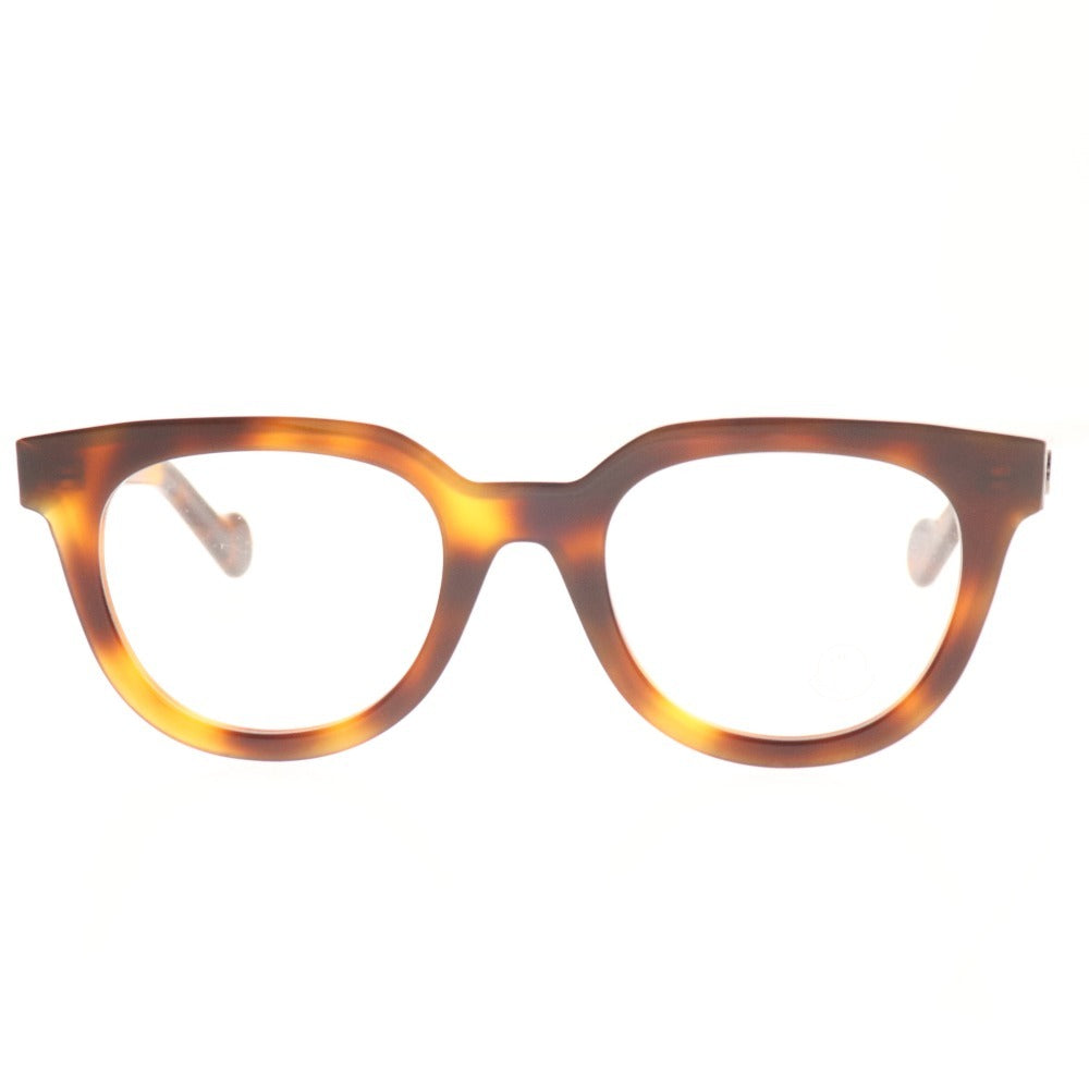 ■ Moncler Glasses Eyeglasses ML 5005 053 47□20 145 Eyewear Tortoise Shell Pattern Non-Prescription Women's Brown Case Included
