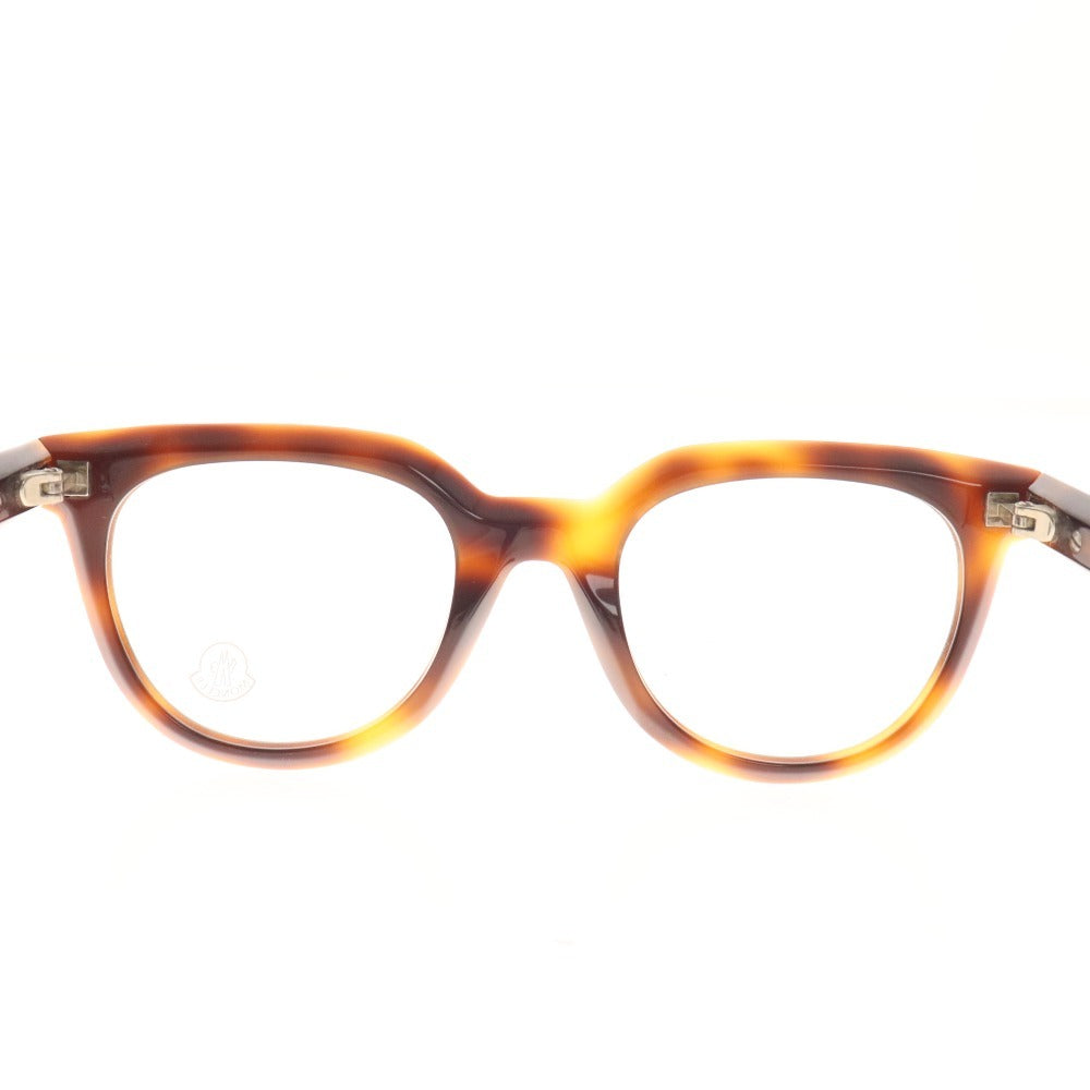 ■ Moncler Glasses Eyeglasses ML 5005 053 47□20 145 Eyewear Tortoise Shell Pattern Non-Prescription Women's Brown Case Included