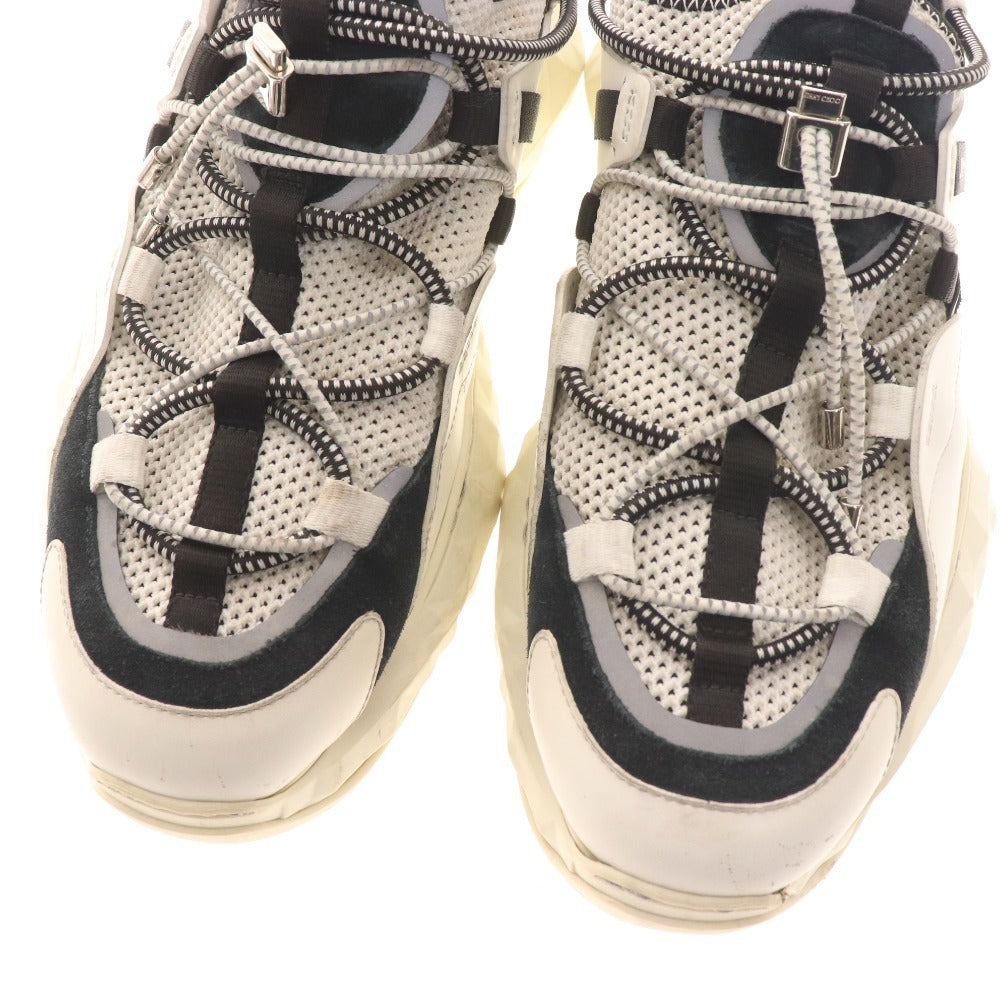 ■ Jimmy Choo sneakers, shoes, mesh, thick sole, men's, size 41, black, white, accessories included