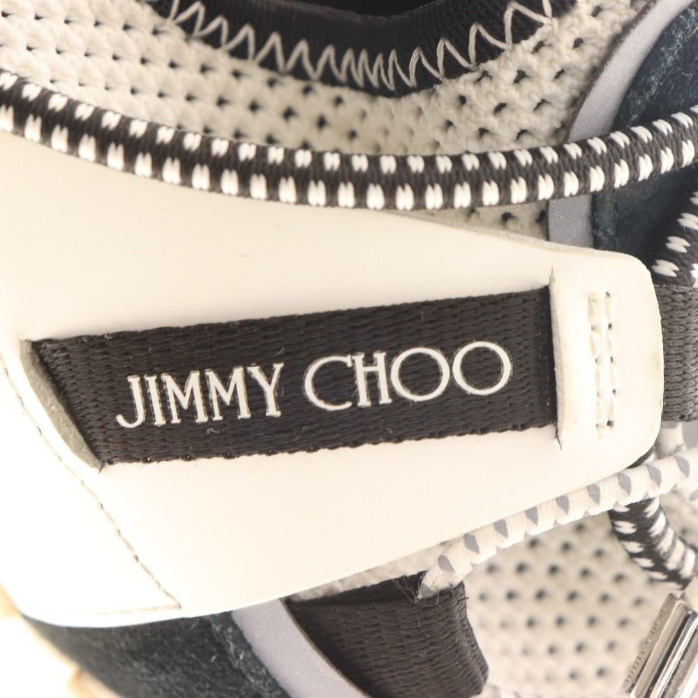 ■ Jimmy Choo sneakers, shoes, mesh, thick sole, men's, size 41, black, white, accessories included
