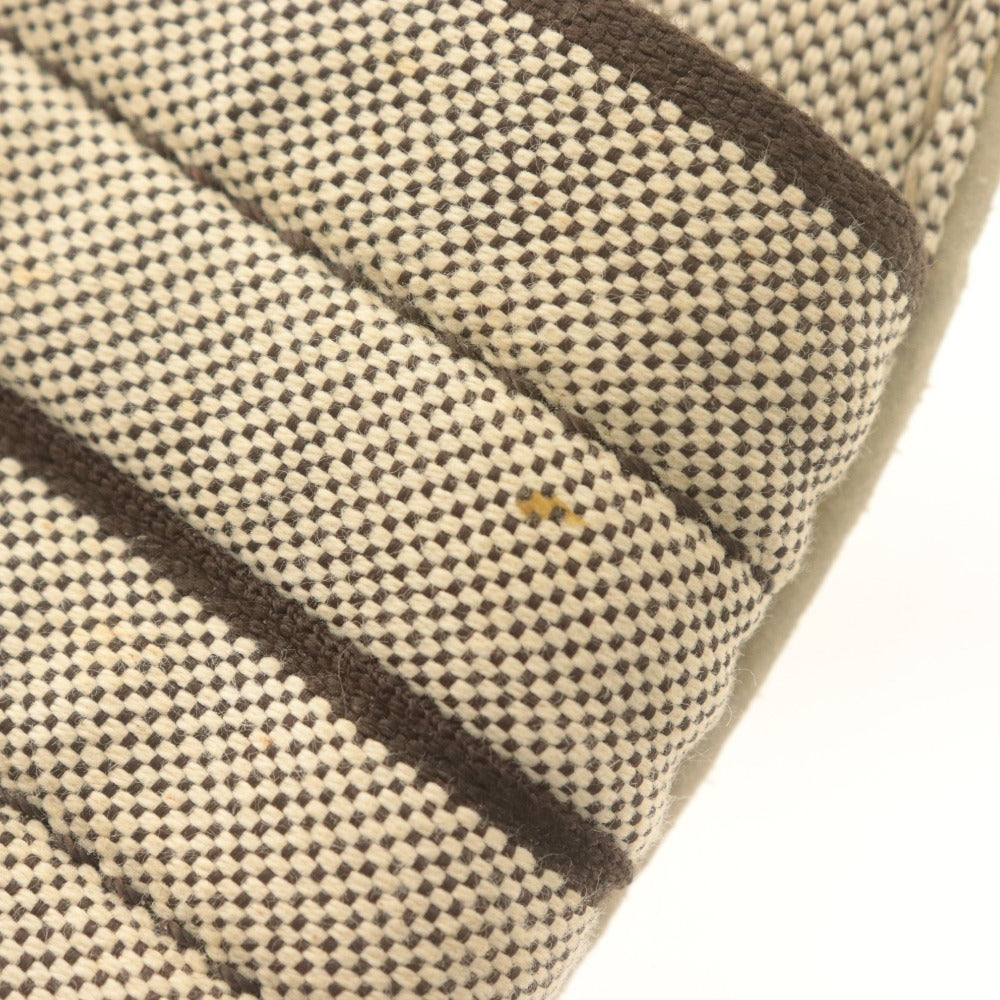 ■ PRADA プラダ スリッパ シューズ 靴 スリッポン イタリア製 室内履き メンズ レディース 40 (25cm相当) ライトベージュ 鞄 ポーチ付き