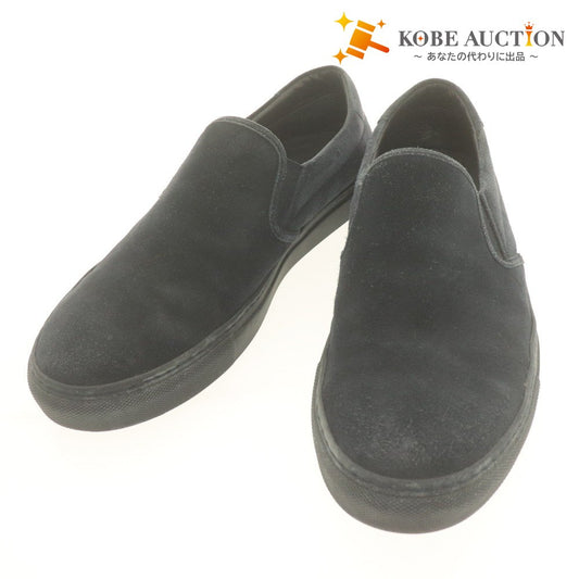 ■ モンクレール スリッポン スニーカー 革靴 スエード イタリア製 メンズ 41 (25.5cm相当) ネイビー