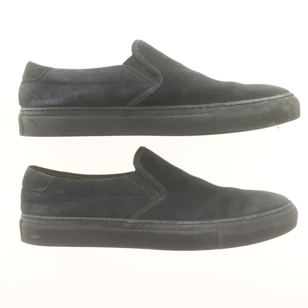 ■ モンクレール スリッポン スニーカー 革靴 スエード イタリア製 メンズ 41 (25.5cm相当) ネイビー