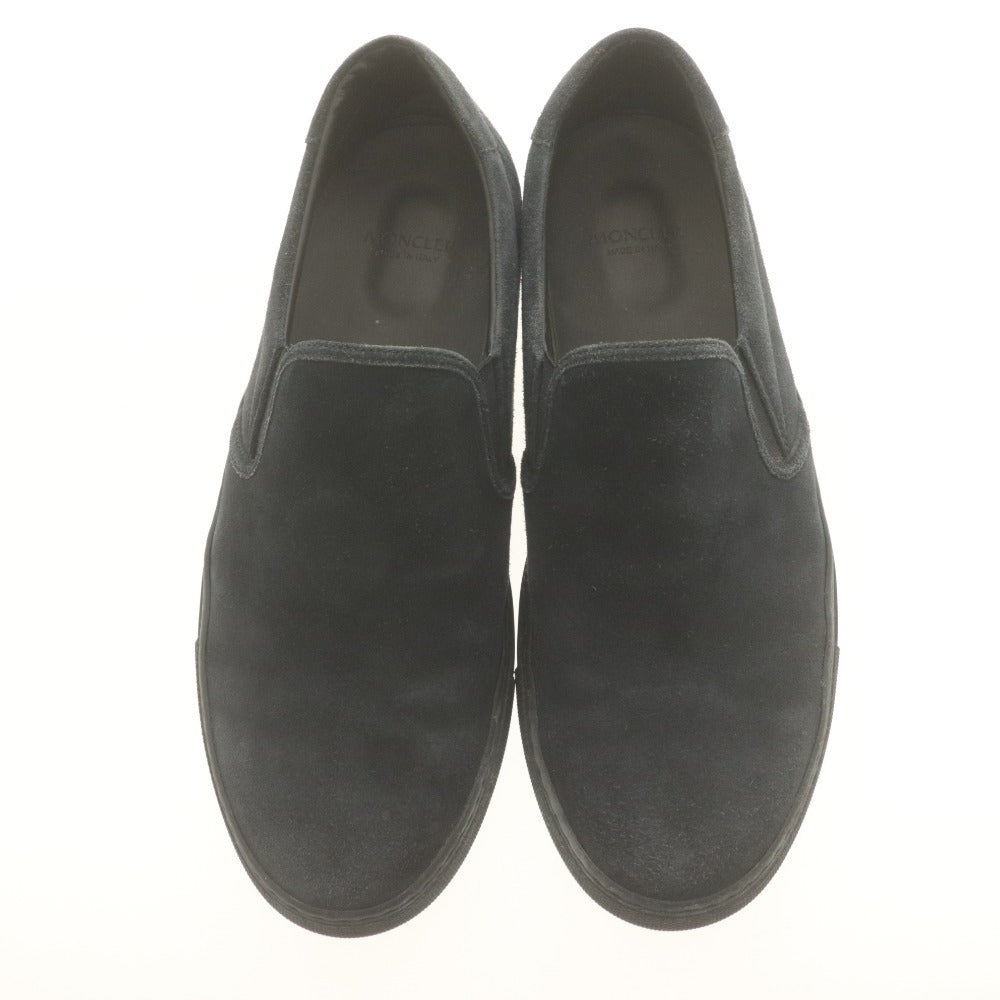 ■ モンクレール スリッポン スニーカー 革靴 スエード イタリア製 メンズ 41 (25.5cm相当) ネイビー
