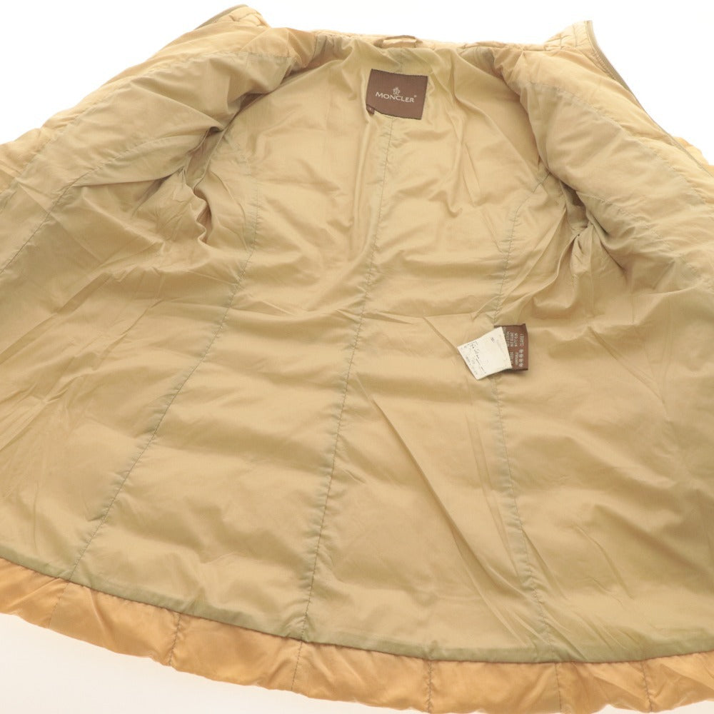 ■ モンクレール ダウンジャケット コート 46300 長袖 アウター ナイロン メンズ 1 (S相当) ベージュ系