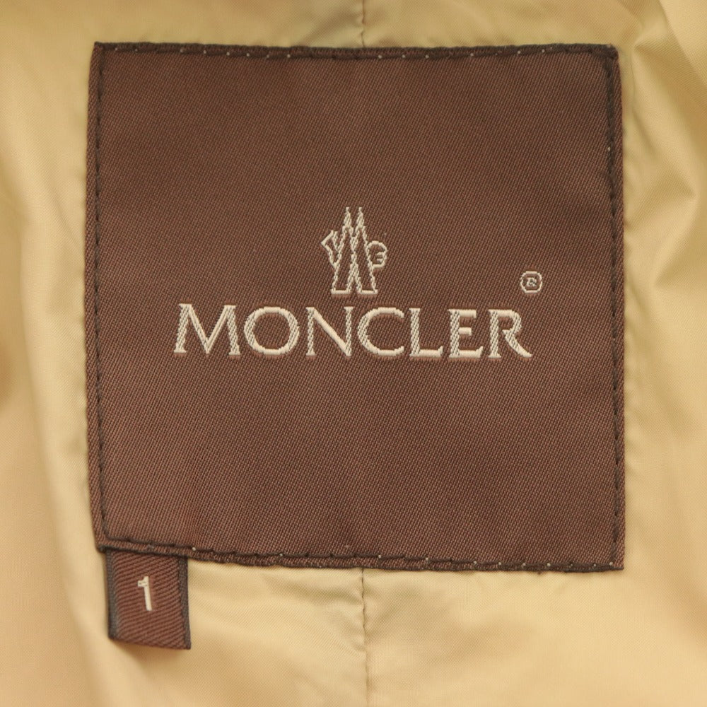 ■ モンクレール ダウンジャケット コート 46300 長袖 アウター ナイロン メンズ 1 (S相当) ベージュ系