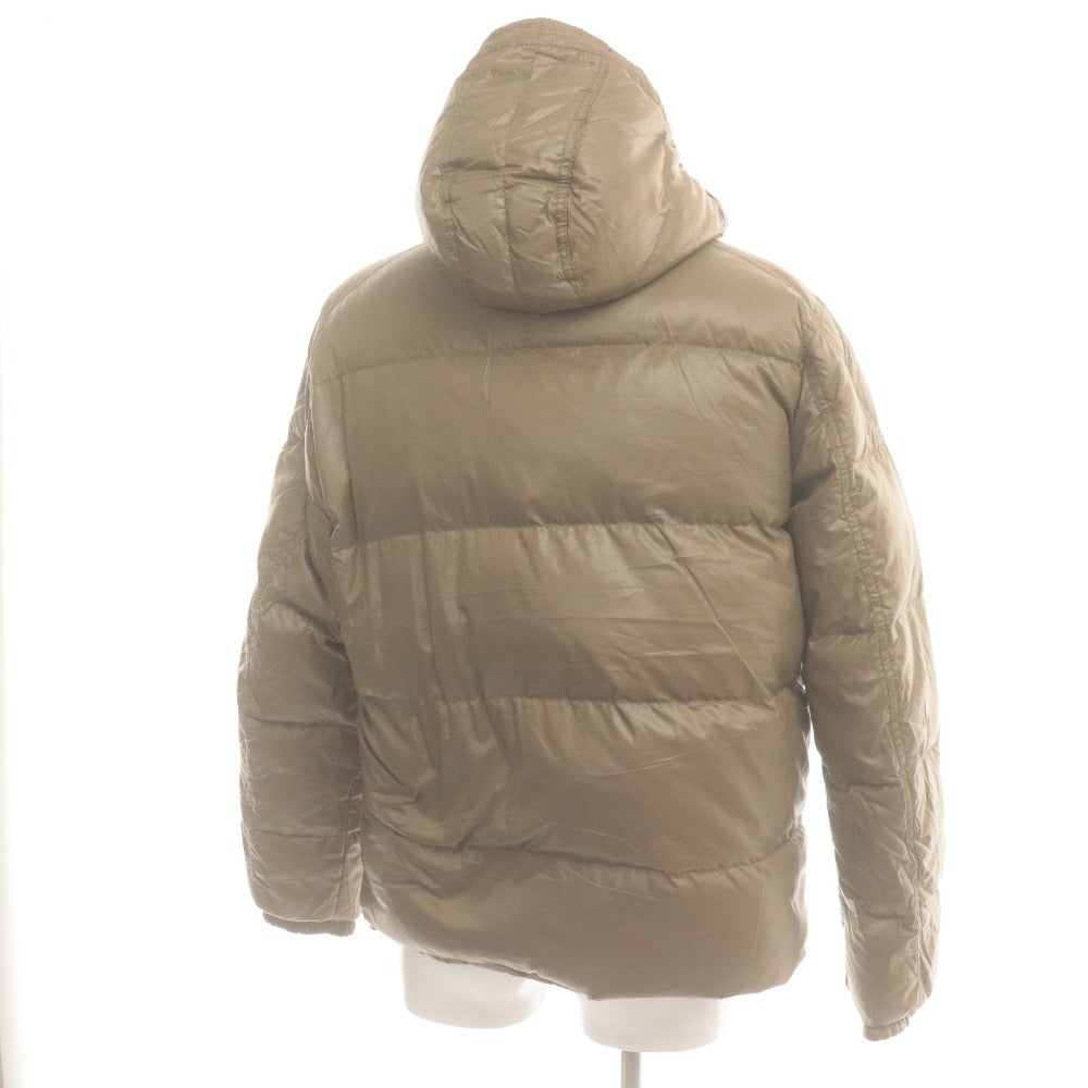 ■ モンクレール ダウンジャケット 41365/00/69833 長袖 アウター フード取り外し式 ロゴ ワッペン メンズ 3 (L相当) ベージュ