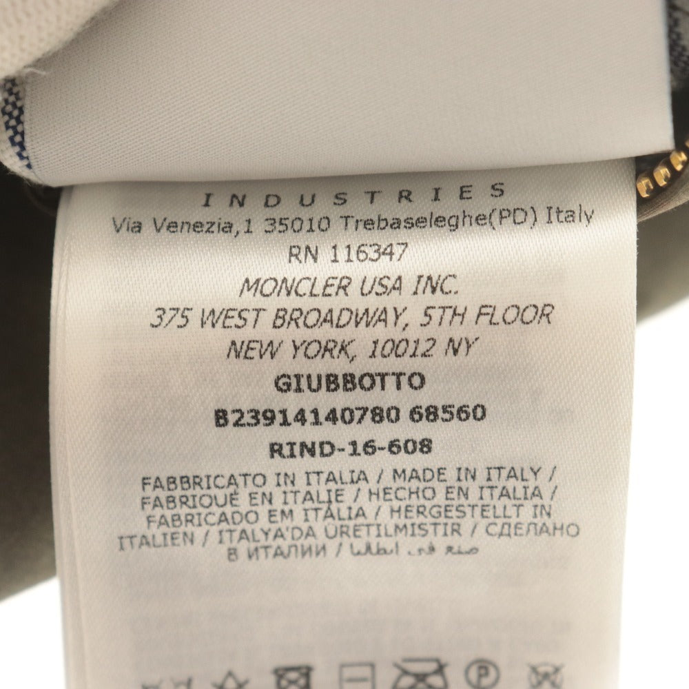 ■ モンクレール ダウンジャケット 長袖 アウター 迷彩柄 フード イタリア製 メンズ 3 (L相当) ブラック グレー ブラウン