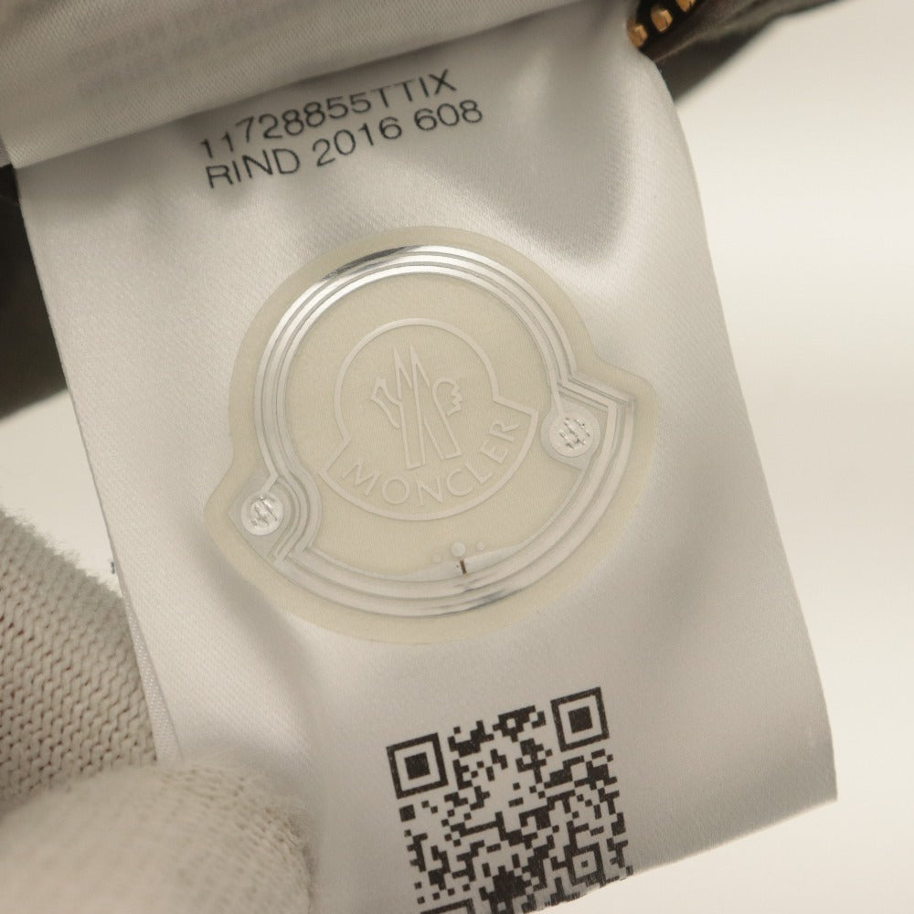 ■ モンクレール ダウンジャケット 長袖 アウター 迷彩柄 フード イタリア製 メンズ 3 (L相当) ブラック グレー ブラウン