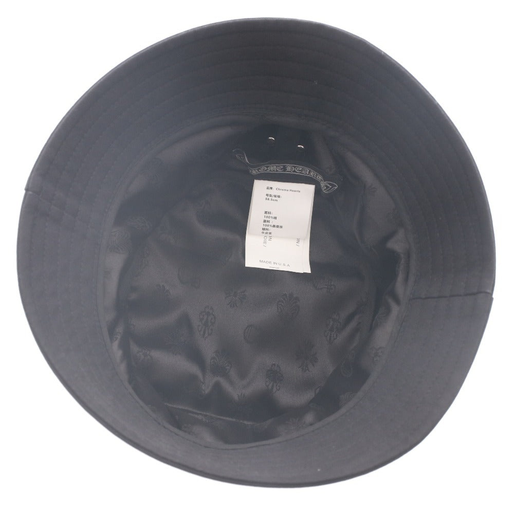 ■ クロムハーツ バケットハット 帽子 マッティボーイコラボ メンズ 58.5cm ブラック