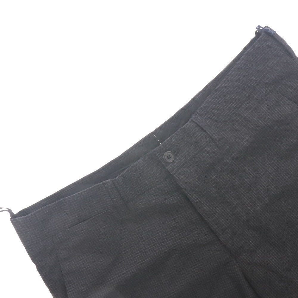 ■ PRADA プラダ ハーフパンツ ショートパンツ ボトムス グラフチェック メンズ 48 NERO ブラック タグ付き 未使用