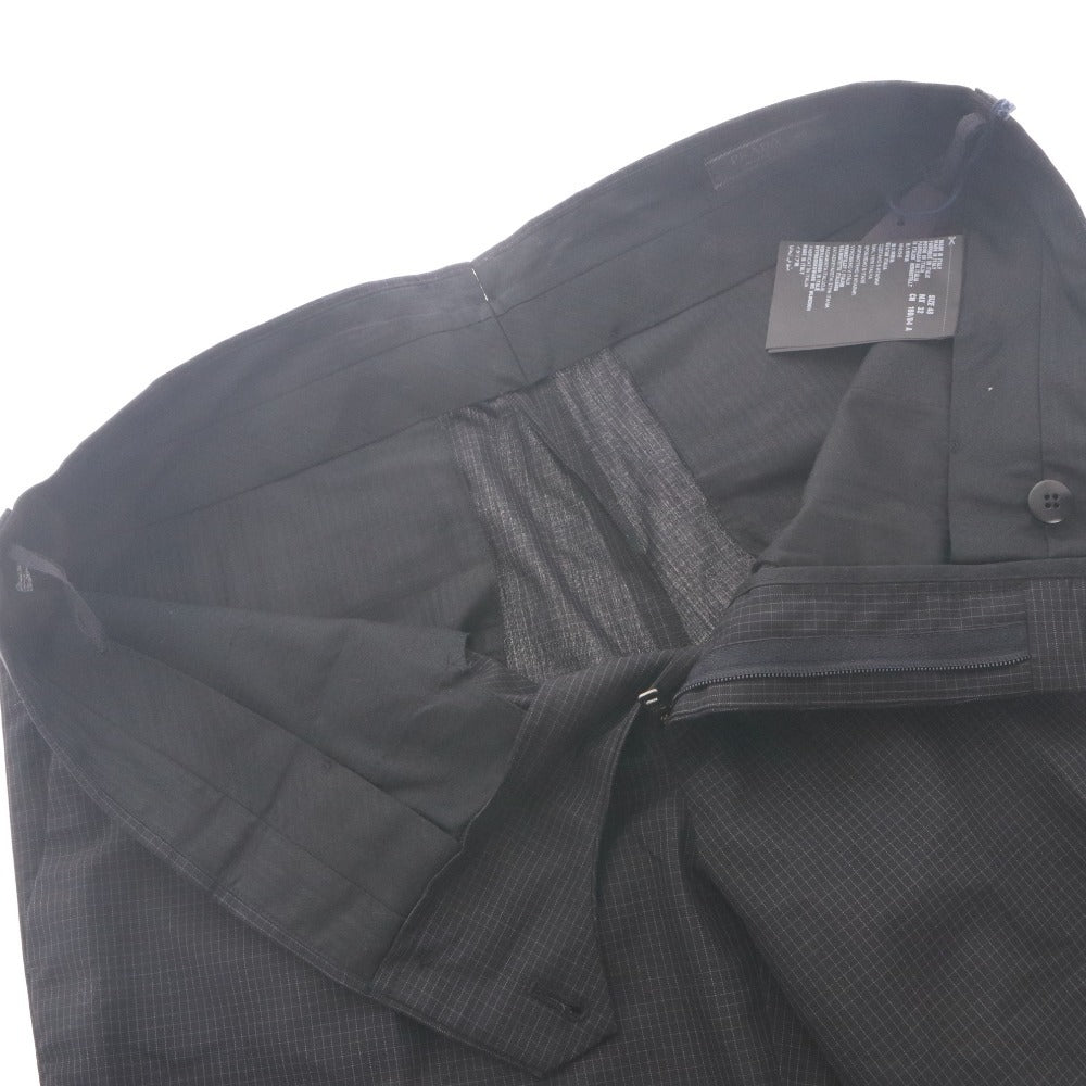 ■ PRADA プラダ ハーフパンツ ショートパンツ ボトムス グラフチェック メンズ 48 NERO ブラック タグ付き 未使用