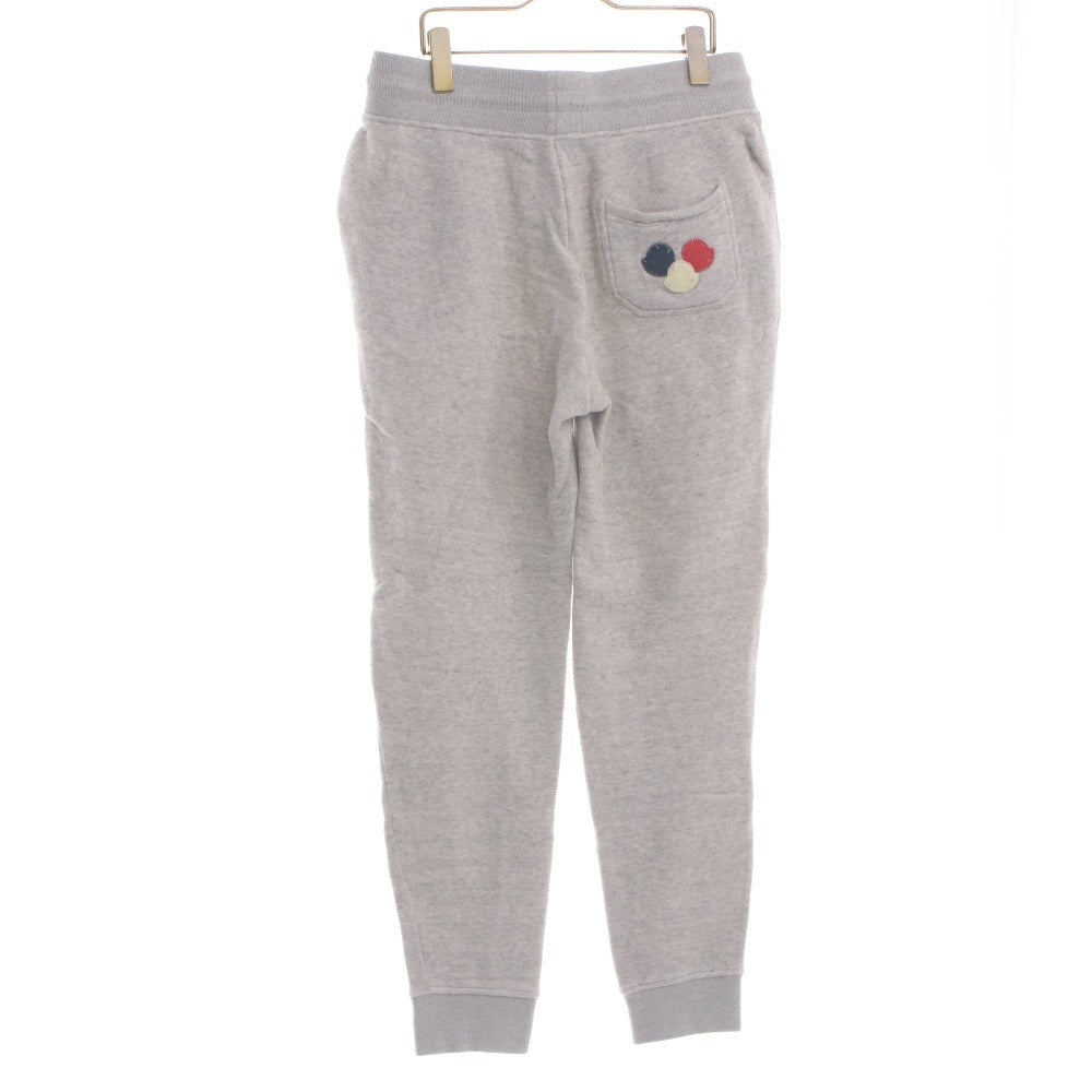 ■ MONCLER モンクレール パンツ ボトムス スウェット ワッペン メンズ S グレー