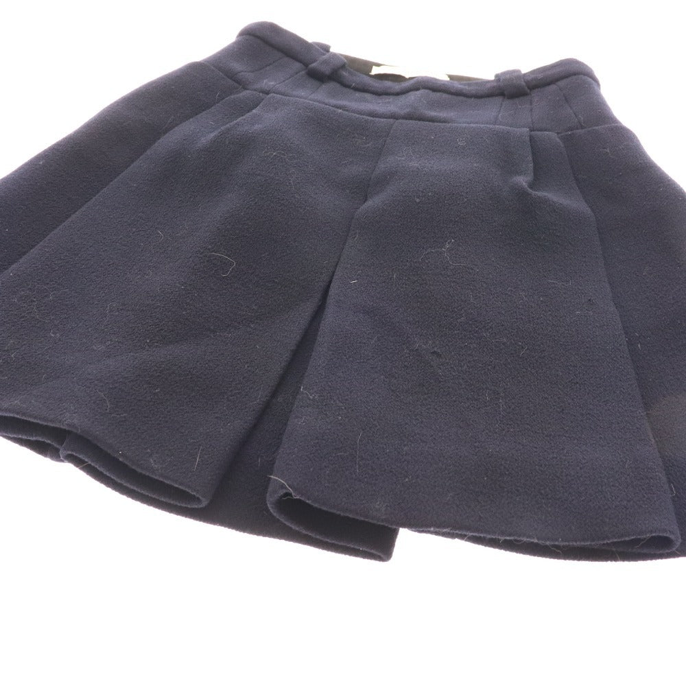 ■ Balenciaga pleated skirt mini skirt bottoms women's size 36 navy unused