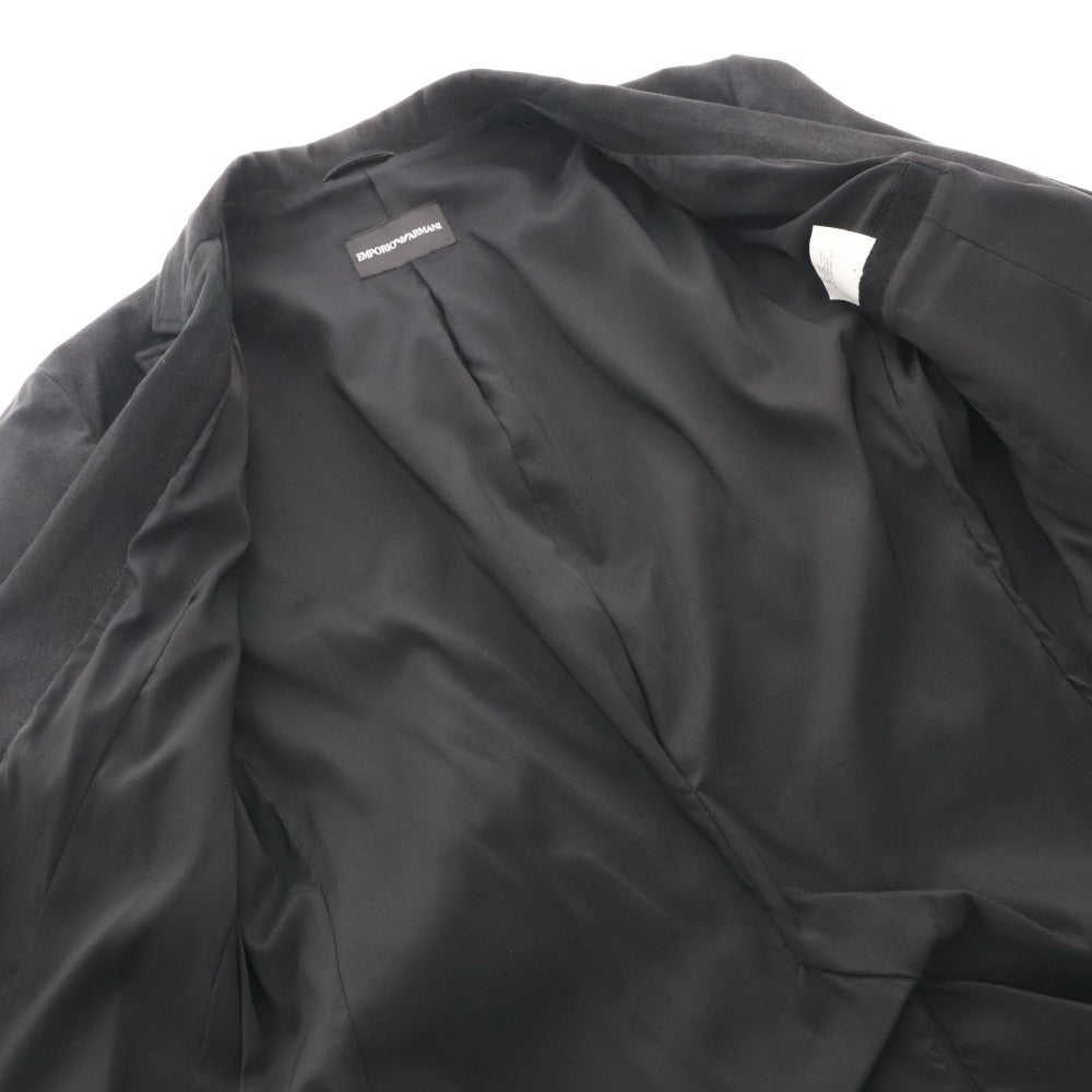 ■ エンポリオアルマーニ ジャケット アウター ラムレザー メンズ 50 （L相当） ブラック 付属品付き