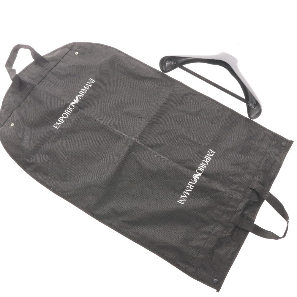 ■ エンポリオアルマーニ ジャケット アウター ラムレザー メンズ 50 （L相当） ブラック 付属品付き