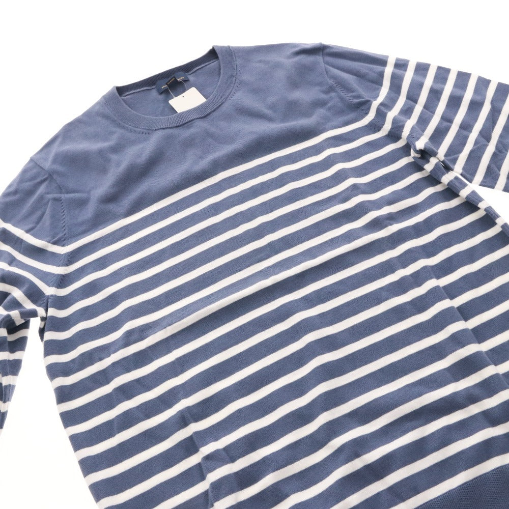 ■ ブルックスブラザーズ カットソー 長袖 トップス ボーダー 綿100％ メンズ L ネイビー ホワイト タグ付き 未使用