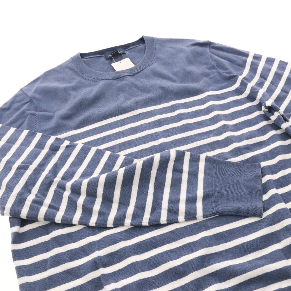■ ブルックスブラザーズ カットソー 長袖 トップス ボーダー 綿100％ メンズ L ネイビー ホワイト タグ付き 未使用