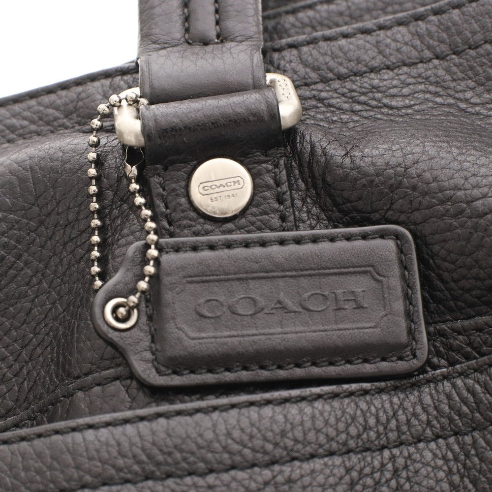 ■ コーチ ショルダーバッグ トートバッグ 鞄 ビジネス ロゴ メンズ ブラック 袋付き