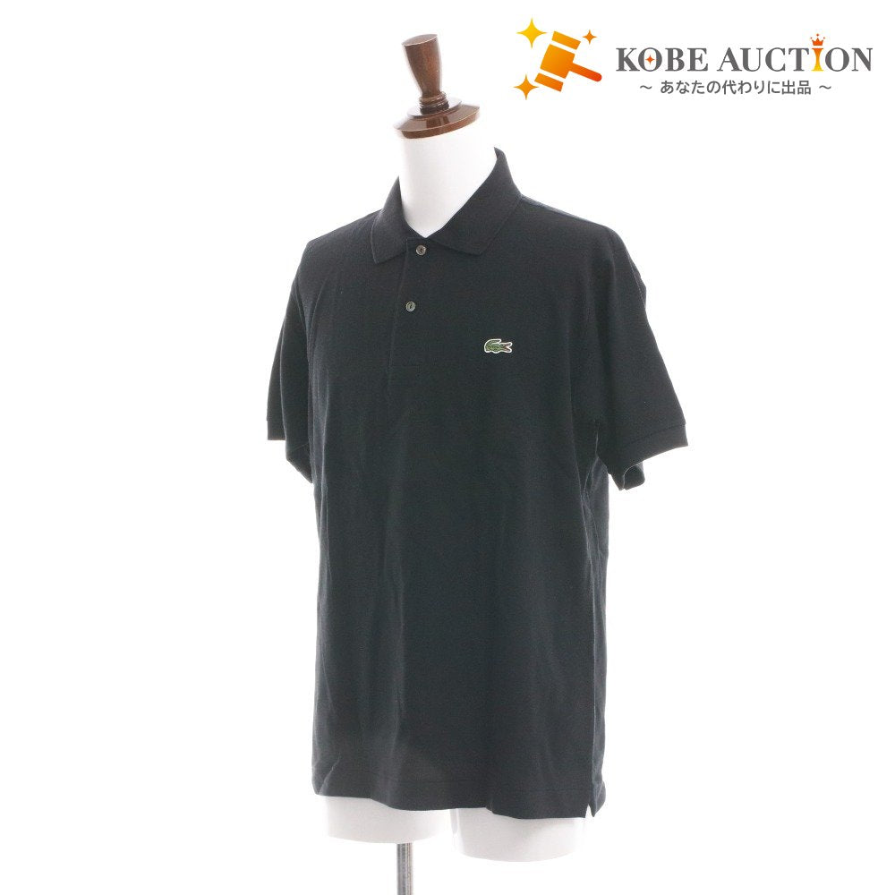■ ラコステ ポロシャツ 半袖 L1212AL トップス ワンポイント ワッペン クラシックフィット メンズ 4 （M相当） ネイビー タグ付き 未使用