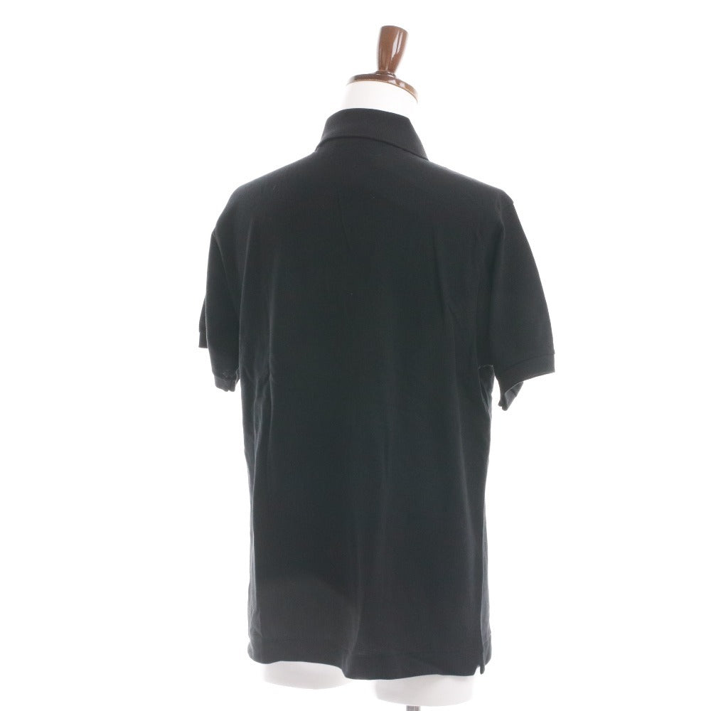 ■ ラコステ ポロシャツ 半袖 L1212AL トップス ワンポイント ワッペン クラシックフィット メンズ 4 （M相当） ネイビー タグ付き 未使用