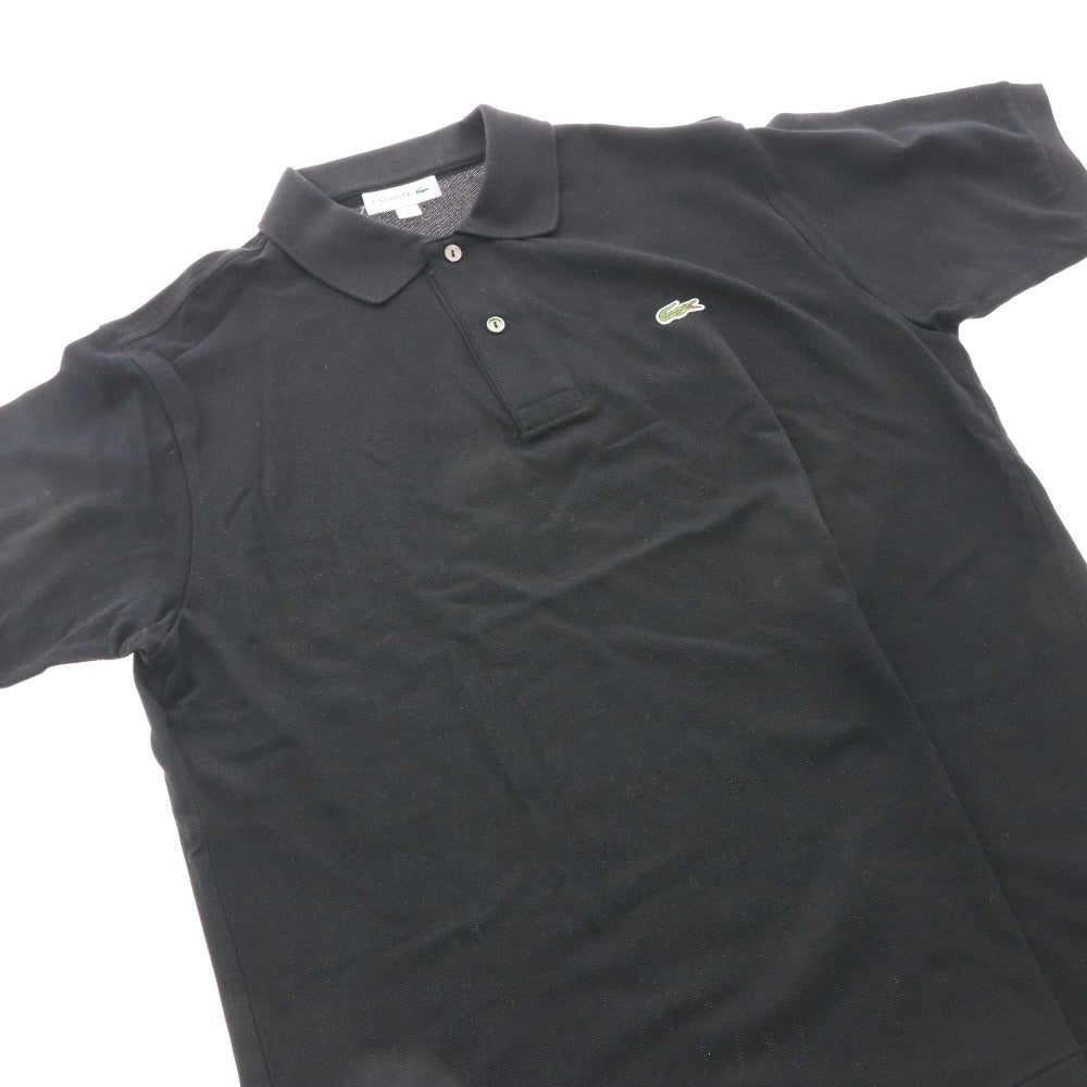 ■ ラコステ ポロシャツ 半袖 L1212AL トップス ワンポイント ワッペン クラシックフィット メンズ 4 （M相当） ネイビー タグ付き 未使用
