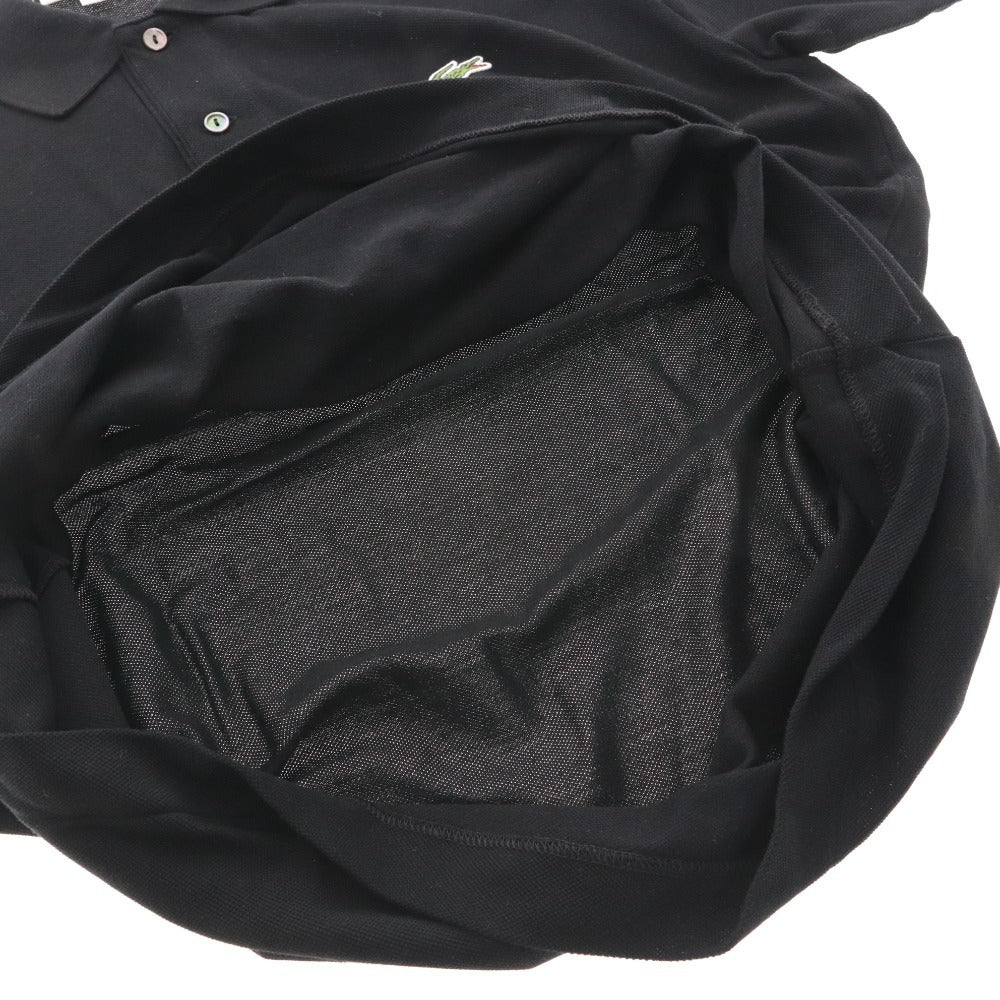 ■ ラコステ ポロシャツ 半袖 L1212AL トップス ワンポイント ワッペン クラシックフィット メンズ 4 （M相当） ネイビー タグ付き 未使用