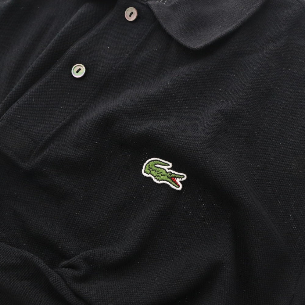 ■ ラコステ ポロシャツ 半袖 L1212AL トップス ワンポイント ワッペン クラシックフィット メンズ 4 （M相当） ネイビー タグ付き 未使用