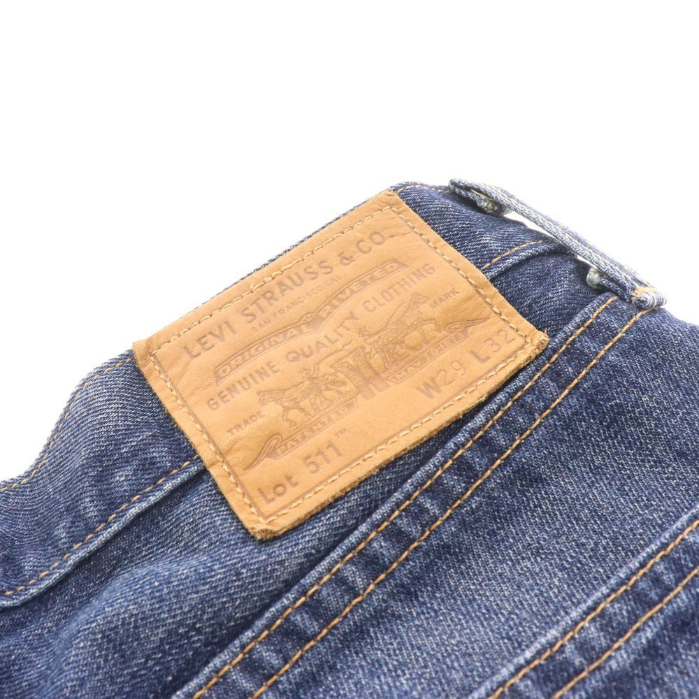 ■ Levi's Premium Denim Pants 511 Bottoms Made in USA Engraved 5115 Men's W29 L32 Indigo