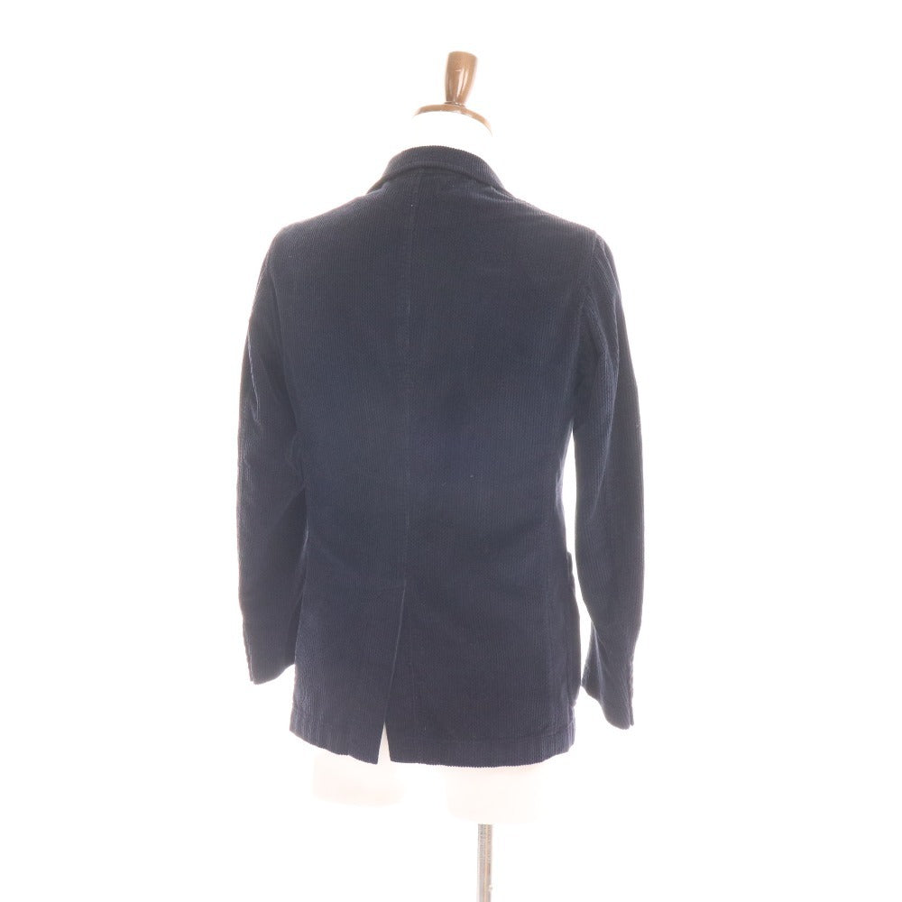 ■ Zaziji Corduroy Jacket Outerwear 100% Cotton Men's Size 42 Navy