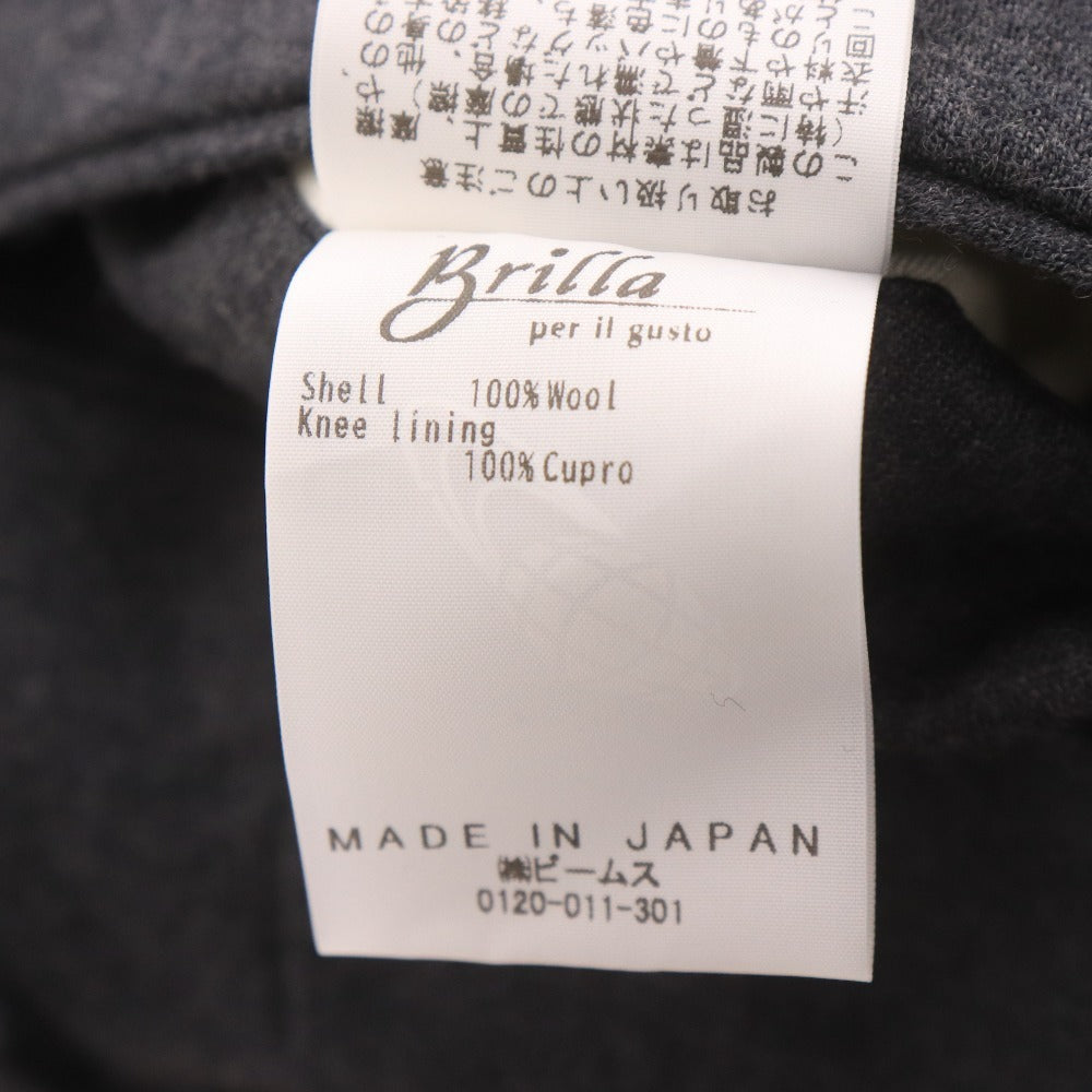 Brilla Per Il Gusto REDA Saxony One-Pleat Slacks, Made in Japan, Men's, Size 44 (S-M), Dark Gray, Unused