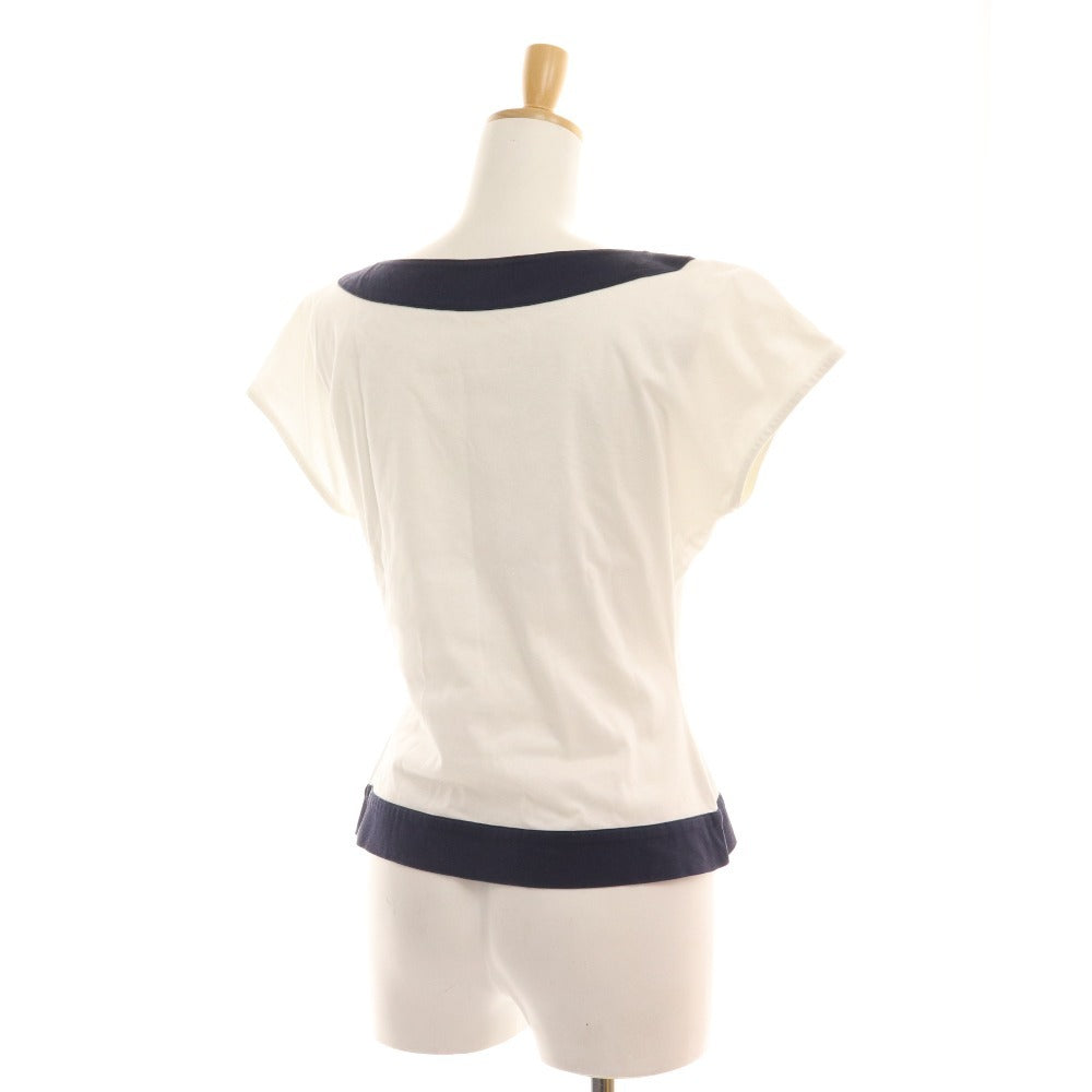 ■ Christian Dior Sleeveless T-shirt Tops Women's M White Navy