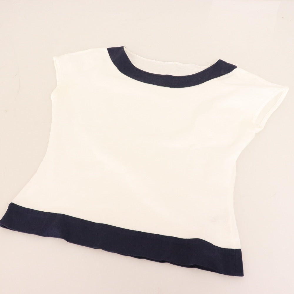 ■ Christian Dior Sleeveless T-shirt Tops Women's M White Navy