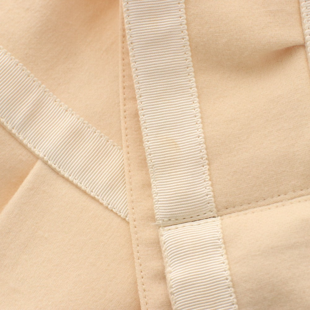 ■ フォクシー ひざ丈スカート 19464-ASAY16 ボトムス 日本製 ウール100% レディース 42(XL相当、ウエストお直し済み）アイボリー