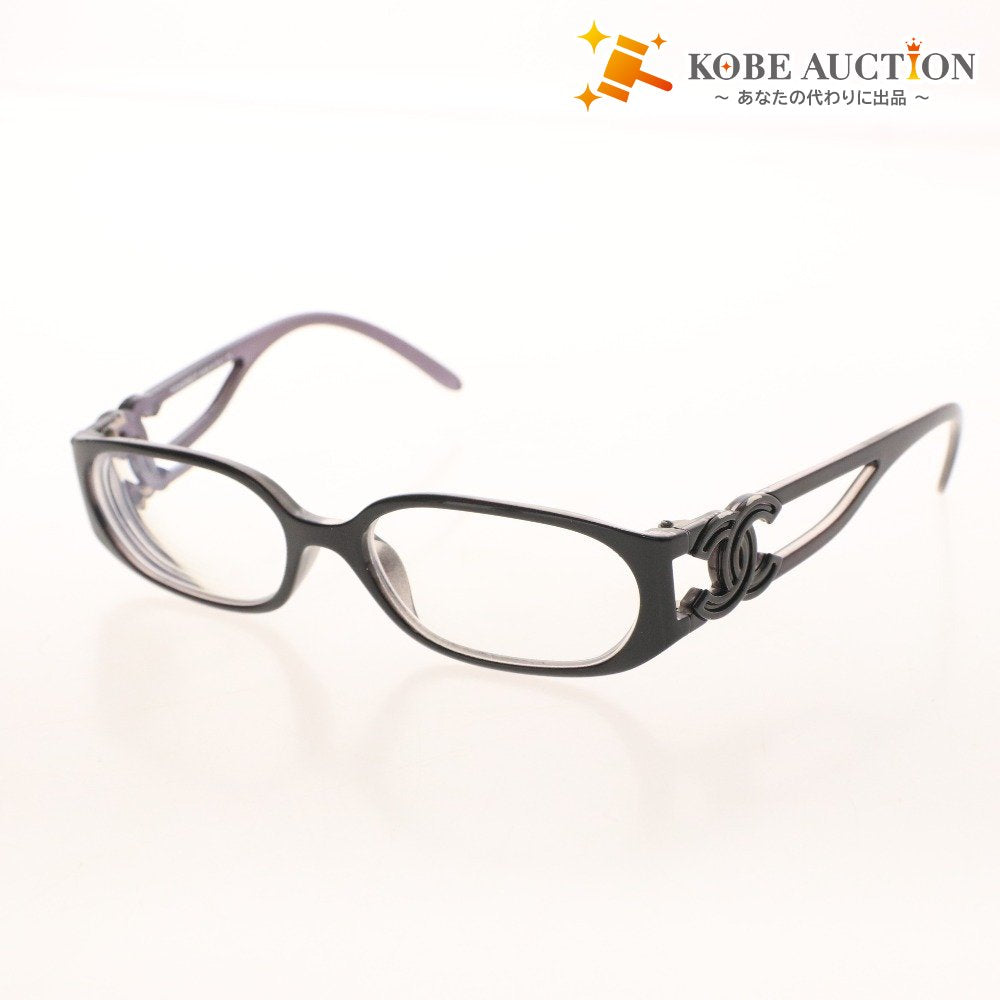 ■ Chanel Eyeglasses 1504 C971 Prescription Eyewear Coco Mark Women's 52□16 -135 Purple