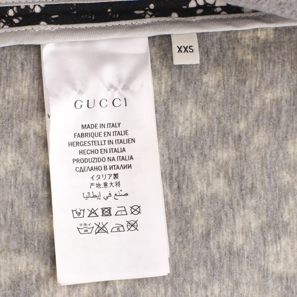 Gucci Long Sleeve Lace Jacket (457918) Women's XXS Black
