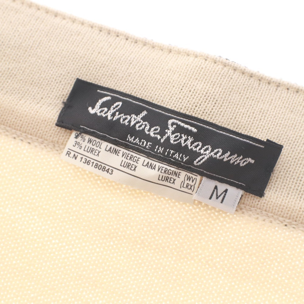 ■ サルヴァトーレフェラガモ Salvatore Ferragamo スカート ボトムス ひざ丈 レディース M ベージュ