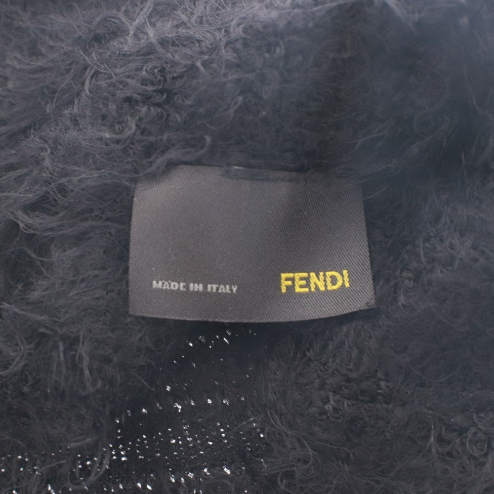 ■ フェンディ FENDI ワンピース 長袖 異素材 裾デザイン レディース 40 (M～L相当) ブラック