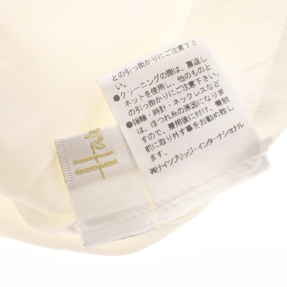■ ハロッズ Harrods ノースリーブ ワンピース ひざ丈 花柄 レディース 2 (M相当) ベージュ