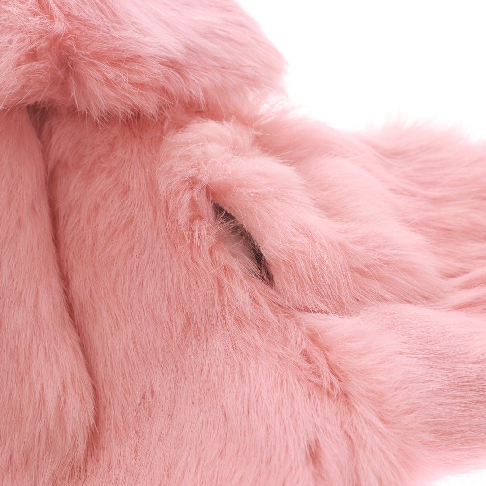 ■ レミニッセンス REMINISCENCE ジャケット アウター ファー レディース M ピンク