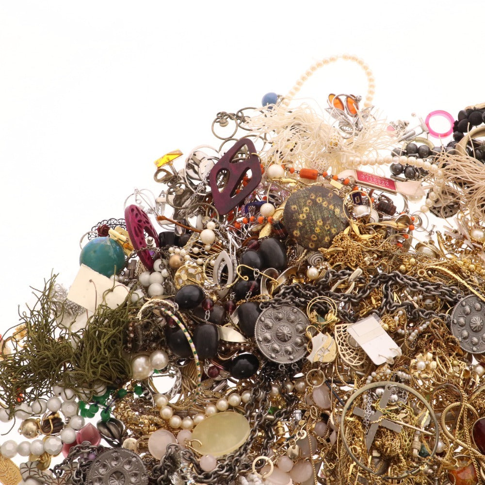 ■ Imitation accessories bulk set, bulk sale, about 10kg, necklaces, rings, brooches, etc.