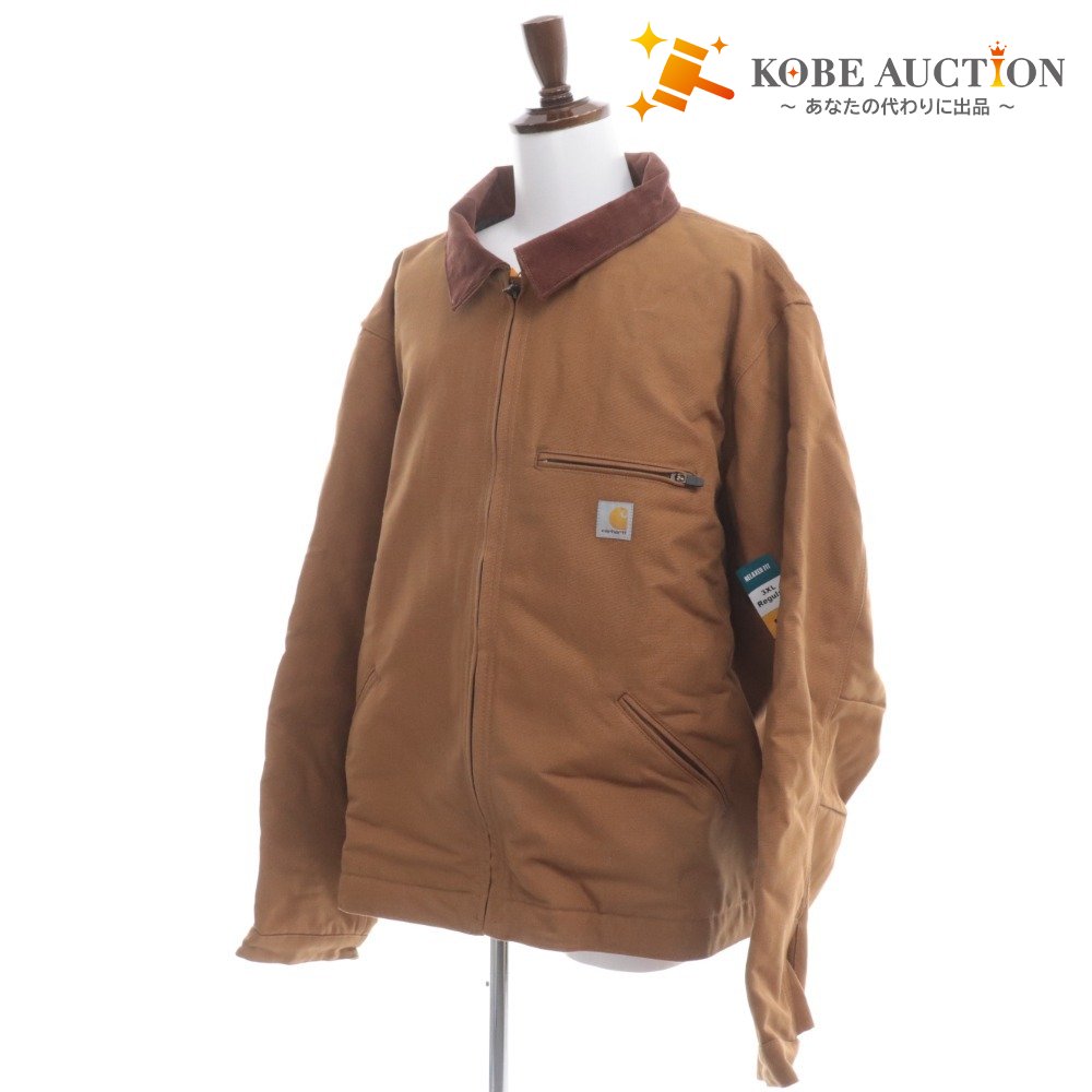 ■ Carhartt Detroit Jacket Outerwear Relaxed Fit Warm Men's 3XL Brown Tags Included Unused