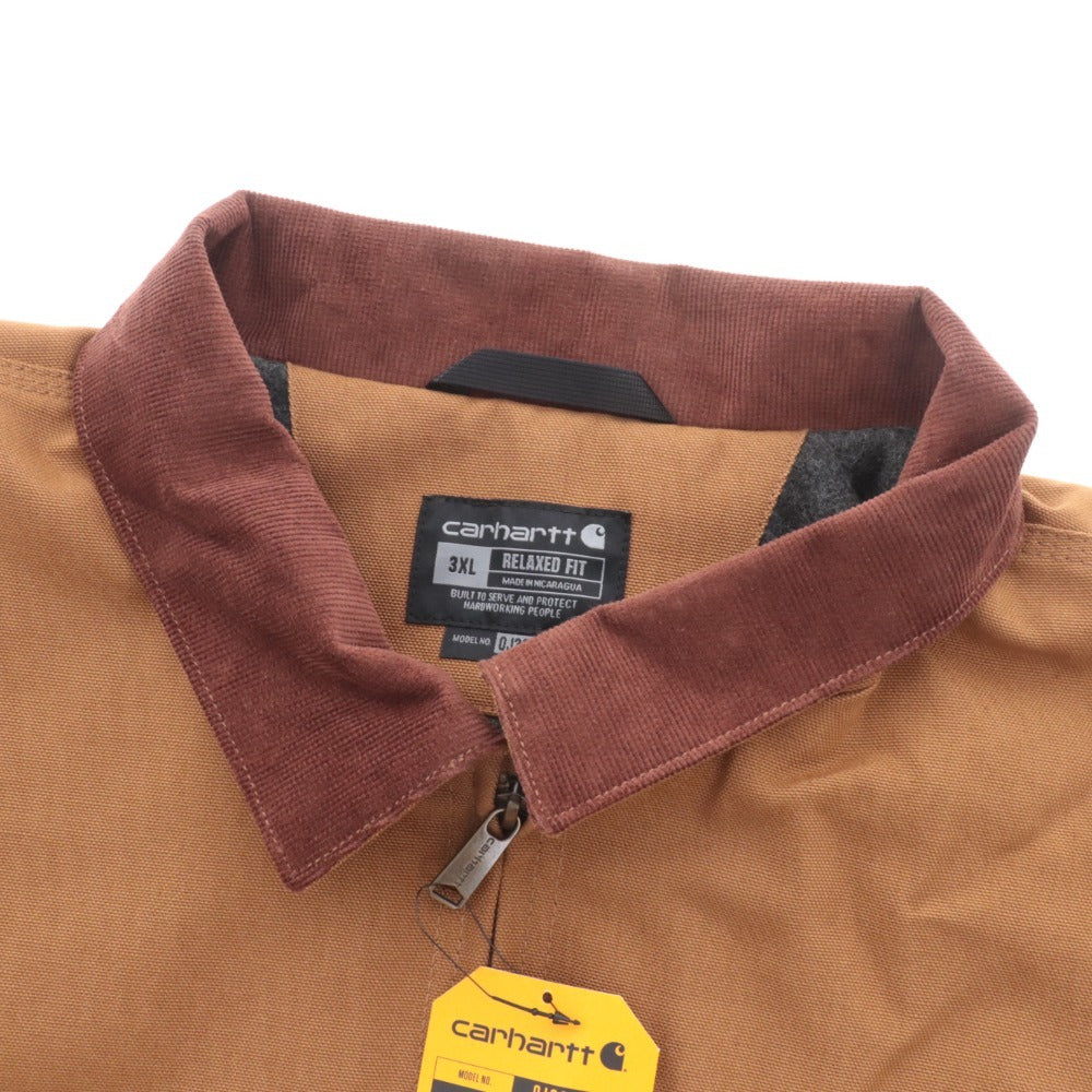 ■ Carhartt Detroit Jacket Outerwear Relaxed Fit Warm Men's 3XL Brown Tags Included Unused