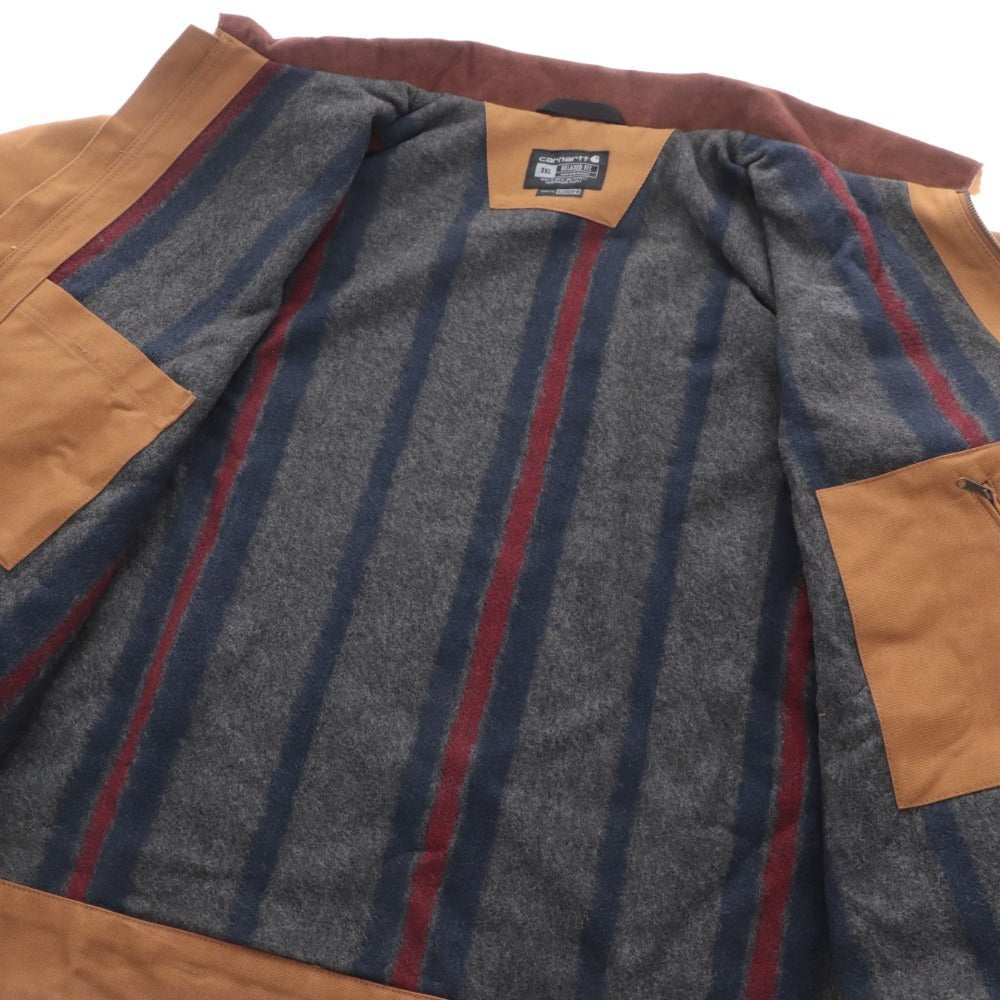 ■ Carhartt Detroit Jacket Outerwear Relaxed Fit Warm Men's 3XL Brown Tags Included Unused