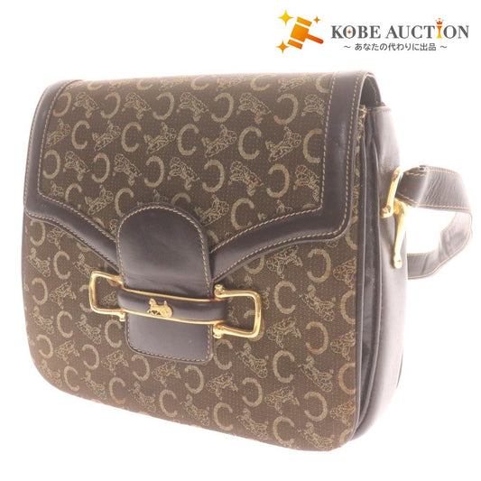 ■ セリーヌ ショルダーバッグ 鞄 Cマカダム レディース ブラウン