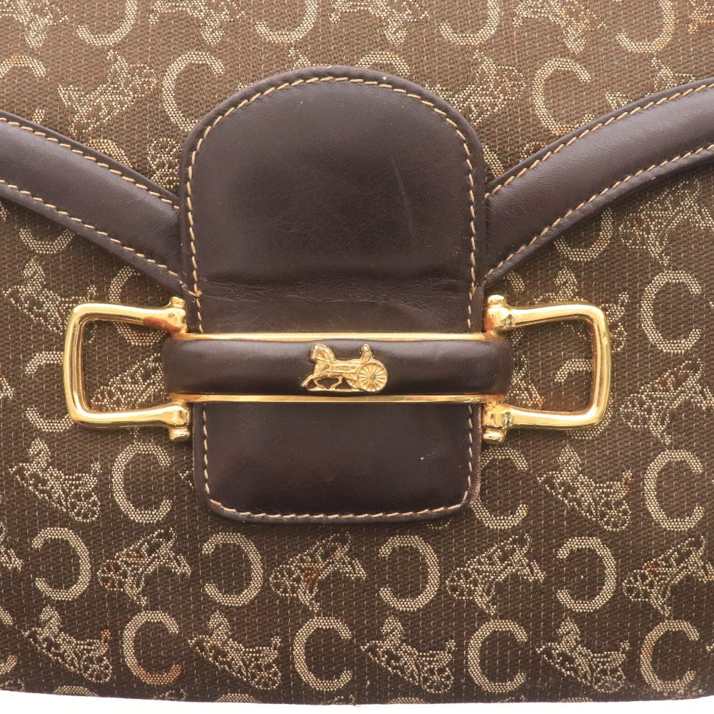 ■ セリーヌ ショルダーバッグ 鞄 Cマカダム レディース ブラウン